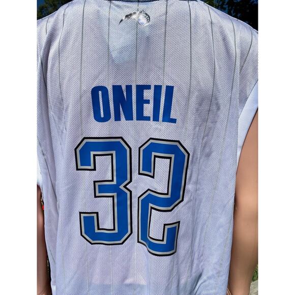 Vintage Adidas Magic Jersey 32 Oneil Pinstripe Deadstock Size XXL White And Blue - Picture 5 of 9